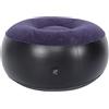 Tiiyee Piccolo Pouf Rotondo Gonfiabile,Pouf da Esterno Poltrona Puff Sacco Morbida Poggiapiedi Auto Floccaggio Divano Sgabello Gonfiabile per Sedersi Interni e Giardino Viaggio Casa Patio Campeggio
