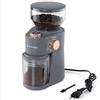 Navaris Macinacaffè Elettrico - Macina caffè Regolabile 200 W - Macinino Trita Chicchi 250 g - Coffee Grinder per Macchinetta del caffè - Grigio