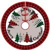 Huifengjie Tappeto per Albero di Natale, 120cm Gonne Albero di Natale Copri Base per Decorazioni Natalizie, Christmas Tree Skirt(05)