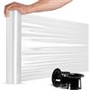 RAGO® Pellicola imballaggio 0,85 kg 7,5 x 7,5 x 40 cm Film estensibile imballaggio I Pellicola imballaggio trasloco trasparente I Plastica per Imballaggio con dispenser