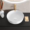evineo ineo6 lavabo da appoggio Ø 41,5 A: 13,5 cm, con superficie facile da pulire, BE0936WM, ineo6 bianco opaco [Lavabi > Lavabi da Appoggio]