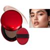 SONGVISON Fondotinta Super Fit Cushion Texture leggera, finitura semi-opaca Copertura costruibile per 72 ore.impermeabile, trucco trasparente Red+Shell+Air si concentra sul mantenimento di un'ottima copertura