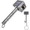 DOSYEN Thor Hammer & Mjolnir Mini Hammer Portachiavi Vintage Apribottiglie Creativo 3D Apribottiglie per gli amanti della birra con Magnetico 2 Pz