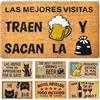 LUA VIKA Zerbino ingresso esterno simpatico, tappeto ingresso interno, zerbino cocco, zerbini per ingresso esterno divertenti 40x70x1,5 cm, Cerveza