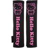 Hello Kitty KIT1035 Cuscinetti per Cinture di Sicurezza, Nero, Set di 2