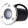 tyfuture Giardino Luce Sotterranea A LED Rotondo Faretti da Incasso IP67 Impermeabile Faretto Incasso LED da Esterno per Vialetto, Ponte, Passo (Color : Green-AC24V, Size : 1W)