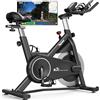 PASYOU S70 Cyclette professionale, Allenamento cardio indoor, cyclette con contagiri, supporto per tablet più grande, bici da fitness con resistenza magnetica da 18 kg, cyclette a casa, max.158 kg