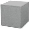 BellaHome Pouf pieghevole bellahome dado in tessuto rimovibile grigio 41x41x41 cm