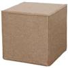 BellaHome Pouf pieghevole bellahome dado in tessuto rimovibile cammello 41x41x41 cm
