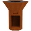 Barbecook Barbecue a legna barbecook nestor ruggine con griglia 89x90 cm