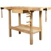 Banco da lavoro easy system in legno di quercia 148x61x86cm