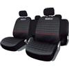 Sparco Set universale spc1042 coprisedili auto completo nero/rosso