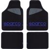 Sparco Set 4 tappetini neri e blu per auto sparco