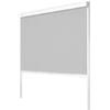 Pannello laterale avvolgibile per pergole riviera zip screen in textilene bianco e grigio lato 3 m