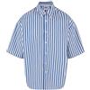 Urban Classics Tb6658-striped Short Sleeve Summer Shirt Camicia, Bianco/Blu, XXXXL Uomo