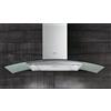 Elica Cappa Cucina Aspirante a Parete Larghezza 90 cm Profondità 45 cm colore Acciaio - 68117542 REEF IX/A/90