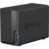 Synology DS223 - Discstation NAS a 2 bay (Realtek RTD1619B Quad-Core 2GB Ram 1xRJ-45 1GbE) 8TB Bundle con 2x HAT3300-4T