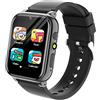 Moikmlih Smartwatch Bambini con Chiamate, 26 Giochi，Orologio Telefon per Ragazzi di 4-12 Anni, Telecamera, Musica, Modalità Scolastica, Smartwatch Giocattolo Grande Regalo per Bambina (Nero)