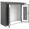 Biohort Schienale per legnaia in acciaio BIOHORT WoodStock x H 199 x P 102 cm grigio scuro metallizzato