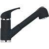 Schock Rubinetto da cucina con doccetta diagonale Omega nero verniciato opaco SCHOCK