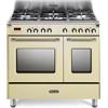 Delonghi Cucina a gas con forno DE'LONGHI MEM 965T BX ED crema L 90 x P 60 cm