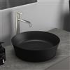 Ideal Standard Lavabo da appoggio IDEAL STANDARD tondo in ceramica nero piletta non inclusa
