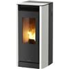 Jolly Mec PRODOTTO OUTLET STUFA A PELLET JOLLY MEC AMBRIA 2 10 KW IN ACCIAIO COLORE BIANCO AD ARIA