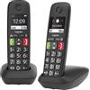 Gigaset Telefono Cordless DUO DECT 150 Voci in Rubrica Vivavoce ID Chiamata colore Nero - E290 Duo