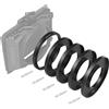 SmallRig Kit di anelli adattatori SmallRig (F52/55/58/62/86-95mm) per Mini Matte Box