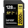 Lexar Professional Gold Scheda SD UHS-II - R300/W260 MB/s - 128GB - V90 | ✅Score & Win