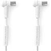 Nedis Coaxkabel 120 dB IEC (Coax) Male Haaks IEC (Coax) Female in contrasto con 5,0 m bianco