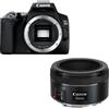 Canon EOS 250D nera + 50 mm F/1,8 STM | ✅ Garanzia di 5 anni