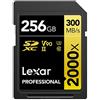 Lexar Professional Gold Scheda SD UHS-II - R300/W260 MB/s - 256GB - V90