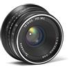 7artisans 25mm F/1.8 nero per Fuji con attacco a X