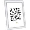 Deknudt Portafoto bianco con accenti marroni 18x24 S221H3