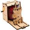 JollyLook Macchina fotografica istantanea JollyLook Pinhole SQUARE (montata), legno naturale