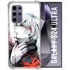 Cokitec Cover rinforzata per Samsung Galaxy S24 Ultra Manga Tokyo Ghoul Kaneki, colore: Bianco