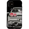 JDM Japanese Automotive Tuning Car Art Retro JDM - Custodia SkylineR34 per iPhone 11 con auto da corsa giapponese Drift Racing Tuning