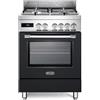 Delonghi Cucina a gas con forno DE'LONGHI PRO 66 MA P antracite L 60 x P 60 cm