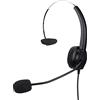 Annadue Cuffie Telefoniche RJ9, Cuffie per Il Servizio Clienti con Microfoni Professionali, Regolate a 330 Gradi, Adatte per Telefoni Fissi/Desktop, Plug And Play. Nero(VH530-RJ9 (Orecchio Singolo))