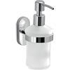 GEDY G-Febo Dosasapone bagno cromato, Misure e peso: 15,9X6,8X10 CM & 0,358 KG, Dispenser sapone bagno in acciaio inox e Cromall®, Fissabile con colla, Dispenser design R&S Gedy, 2 anni di garanzia