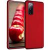 kwmobile Custodia Compatibile con Samsung Galaxy S20 FE Cover - Back Case Morbida - Protezione in Silicone TPU Effetto Metallizzato rosso scuro metallizzato