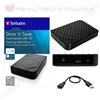 Verbatim HD HDD ESTERNO 3,5 2 TB VERBATIM USB 2.0/3.0 HARD DISK 2000GB PC SMART 47683