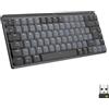 LOGITECH - INPUT DEVICES Logitech MX Mini Mechanical tastiera Ufficio RF senza fili Bluetooth QWERTY US