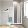 Leroy Merlin Porta doccia pieghevole Playa L 110 x H 185 x P 0.2 cm in pvc granito profilo bianco