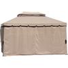 NATERIAL Tenda zanzariera Beru marrone L 400 x H 300 cm