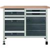 Wolfcraft Banco da lavoro fisso WOLFCRAFT con 5 cassetti, L 113 x H 86 x P 65 cm Portata massima 600 kg