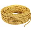 MERLOTTI Cavo tessile 3 x 2.5 mm² L 50 m MERLOTTI oro matassa