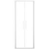 Leroy Merlin Porta doccia battente Record L 96 x H 195 x P 0.6 cm in vetro vetro senza finitura / trasparente profilo bianco
