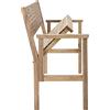 NATERIAL Panca da giardino in acacia con braccioli pieghevole Solaris NATERIAL, seduta in acacia beige